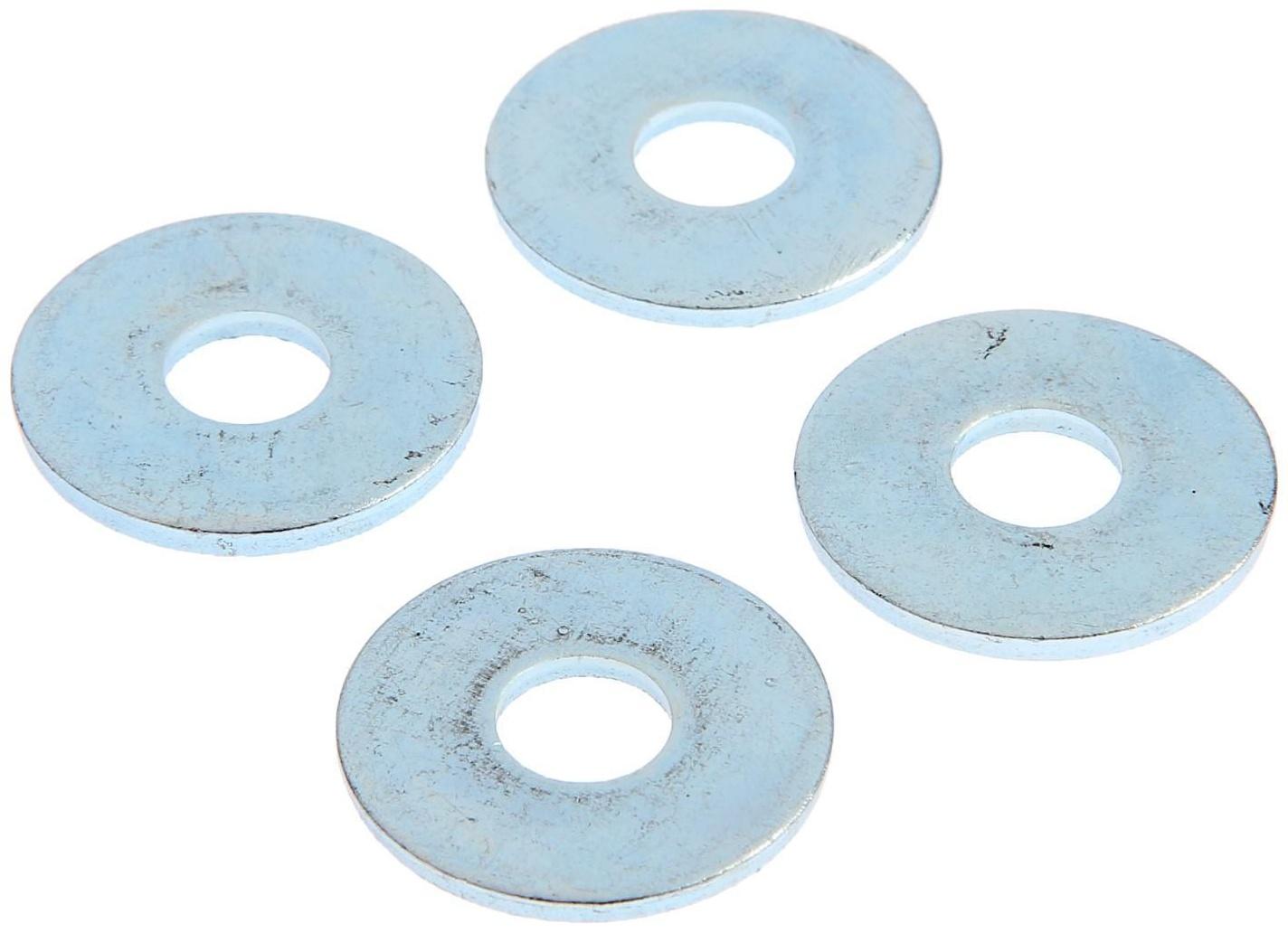 Шайба кузовная ТУНДРА krep DIN9021 10 мм, цинк, 50 шт.