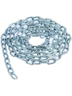 Цепь короткозвенная ТУНДРА krep DIN766, 5 мм, цинк, 3 м