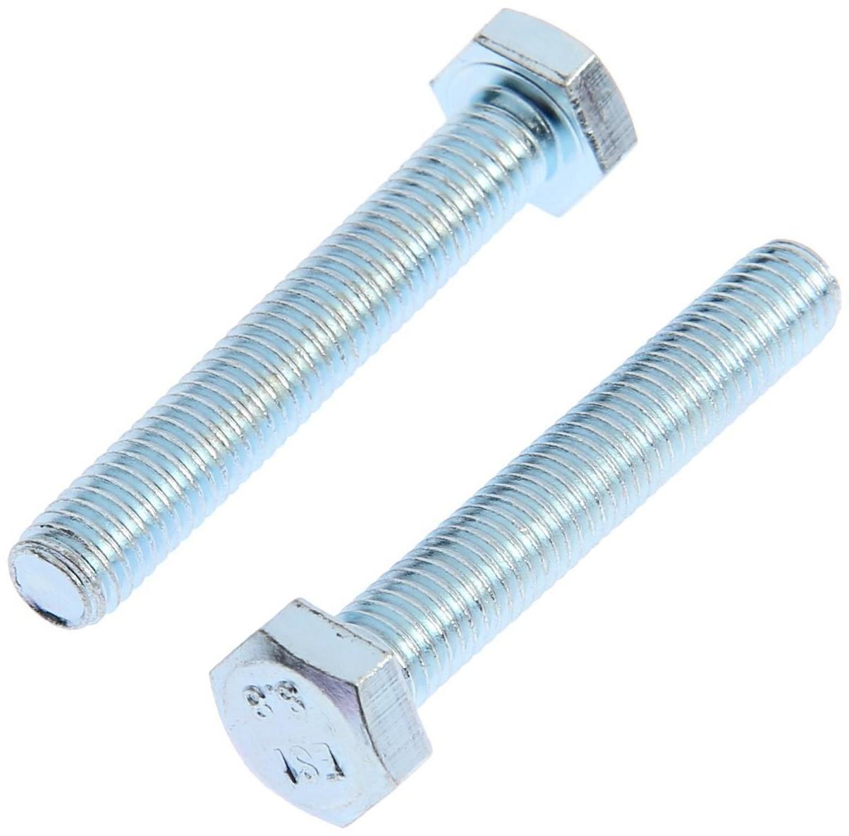 Болт ТУНДРА krep DIN933 М8x50, цинк 3 шт.