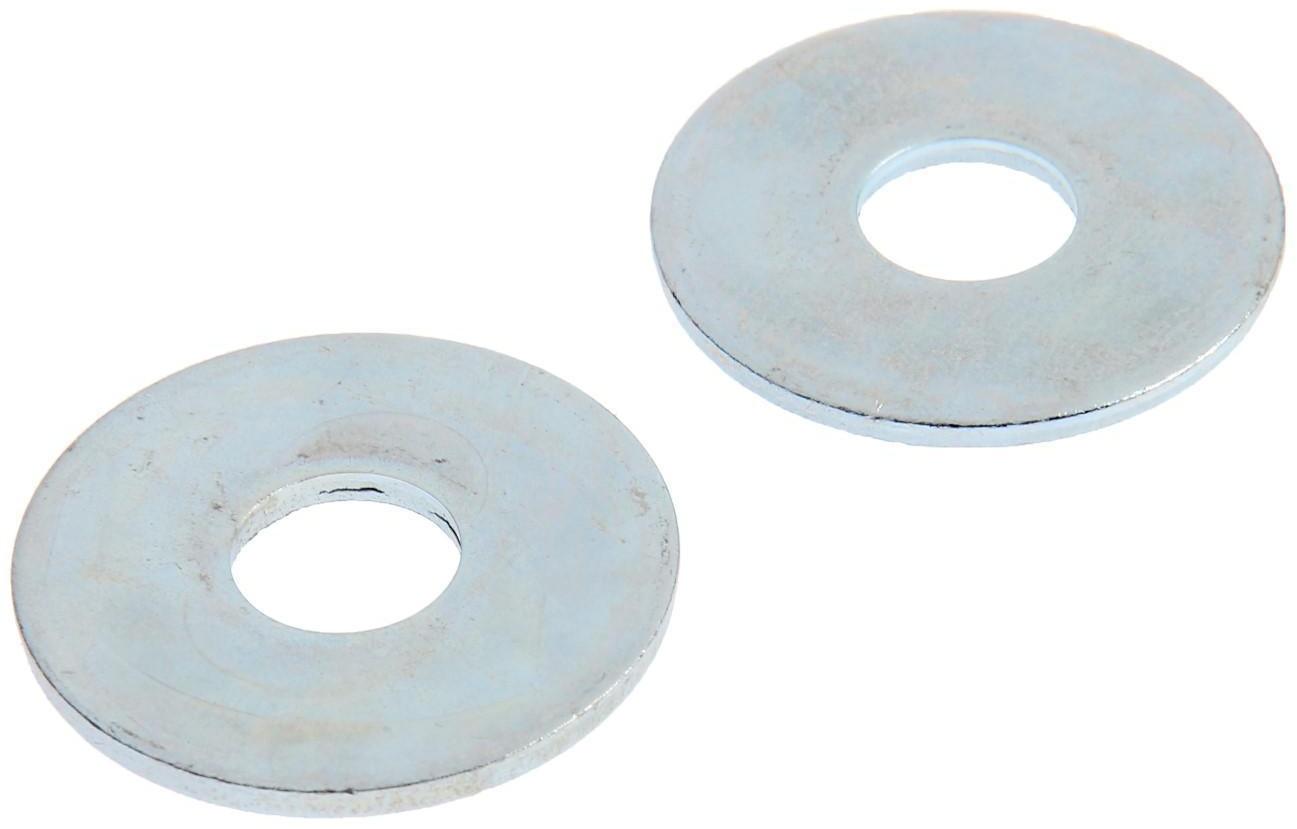 Шайба кузовная ТУНДРА krep DIN9021 14 мм, цинк, 2 шт.