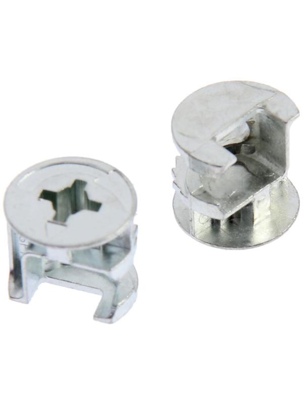 Стяжка эксцентриковая ТУНДРА krep для ДСП 18-20 мм, цинк, 8 шт.