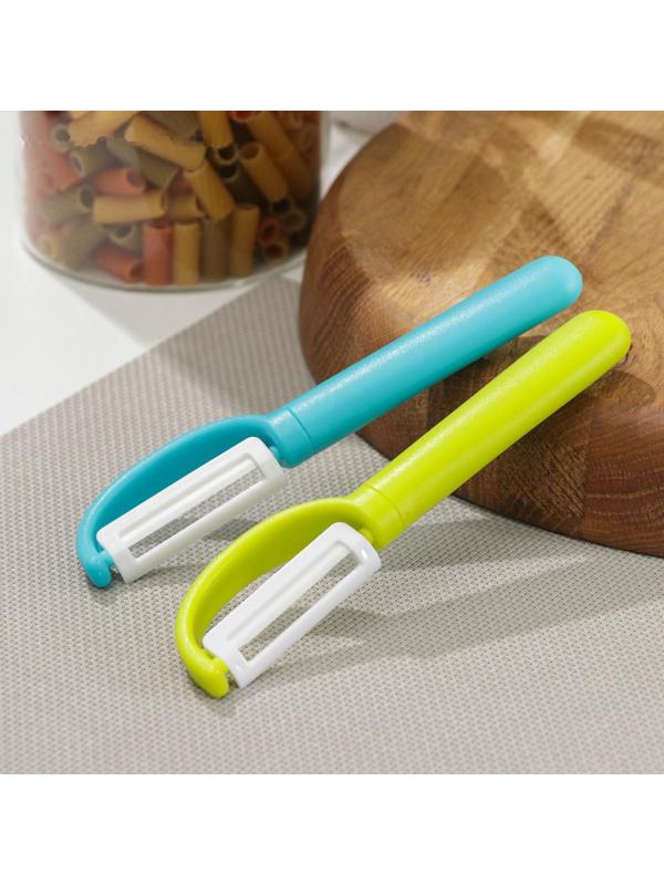 Овощечистка керамическая Доляна «Классик», 18 см, цвет МИКС