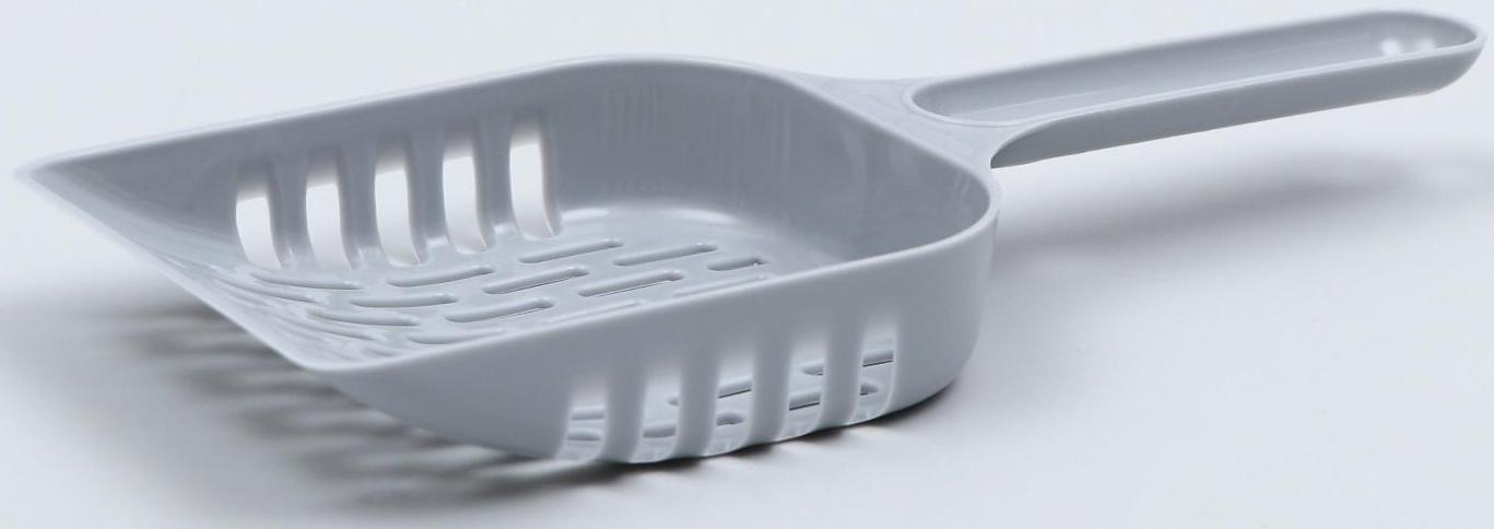 Совок для уборки кошачьего туалета, серый