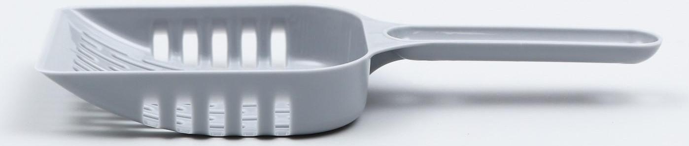 Совок для уборки кошачьего туалета, серый