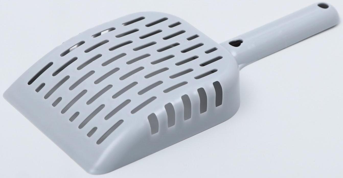 Совок для уборки кошачьего туалета, серый