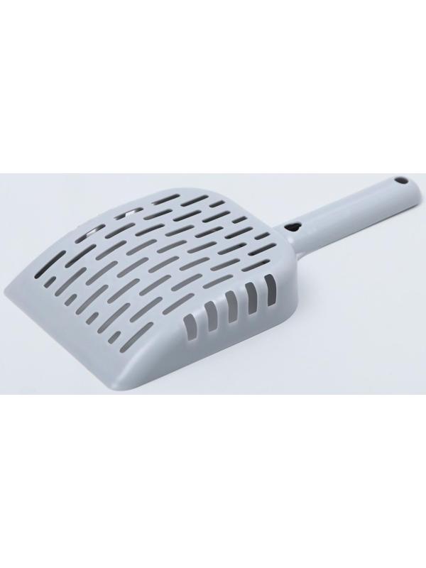 Совок для уборки кошачьего туалета, серый