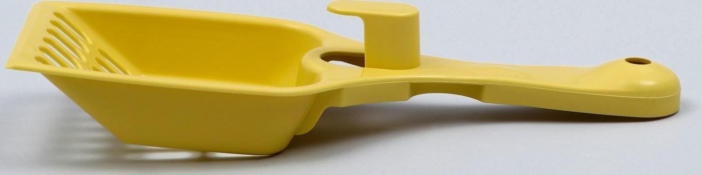 Совок для кошачьего туалета 22,5 x 9,5 x 4 см, светло-жёлтый