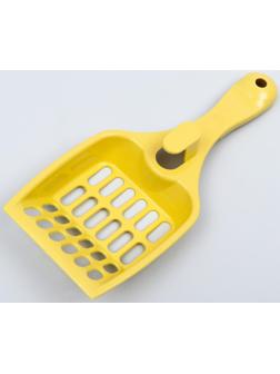 Совок для кошачьего туалета 22,5 x 9,5 x 4 см, светло-жёлтый