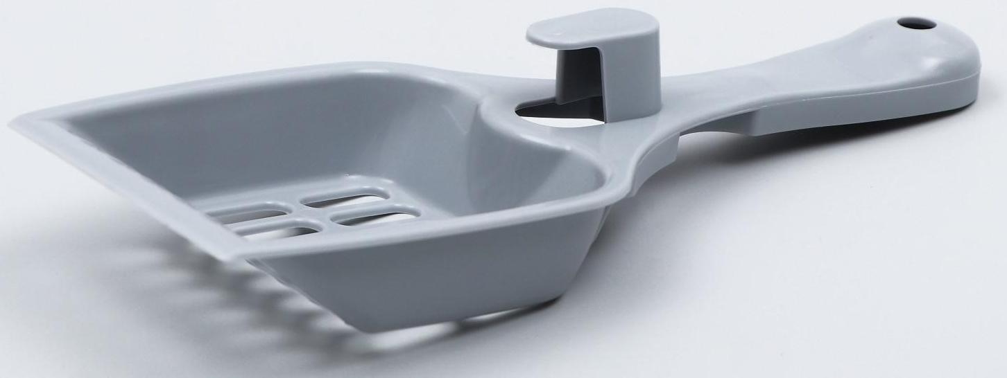 Совок для кошачьего туалета 22,5 x 9,5 x 4 см, серый