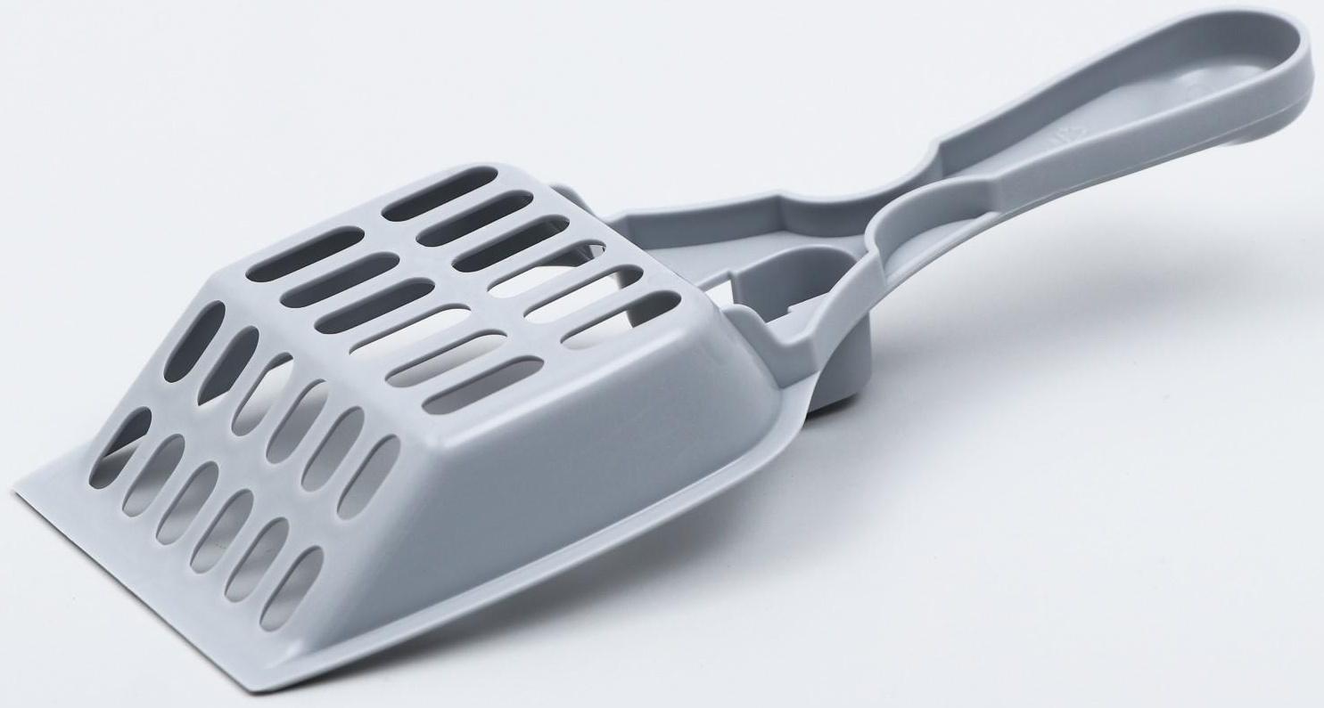 Совок для кошачьего туалета 22,5 x 9,5 x 4 см, серый