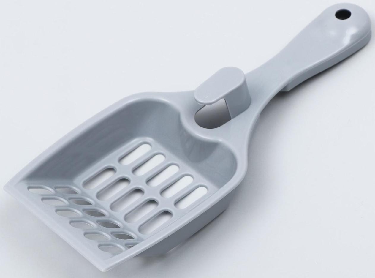 Совок для кошачьего туалета 22,5 x 9,5 x 4 см, серый