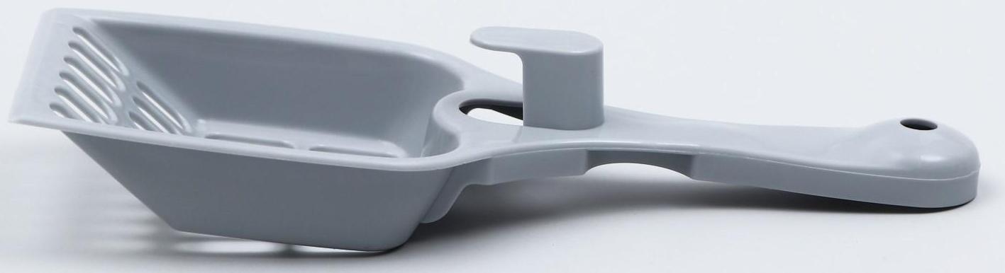 Совок для кошачьего туалета 22,5 x 9,5 x 4 см, серый