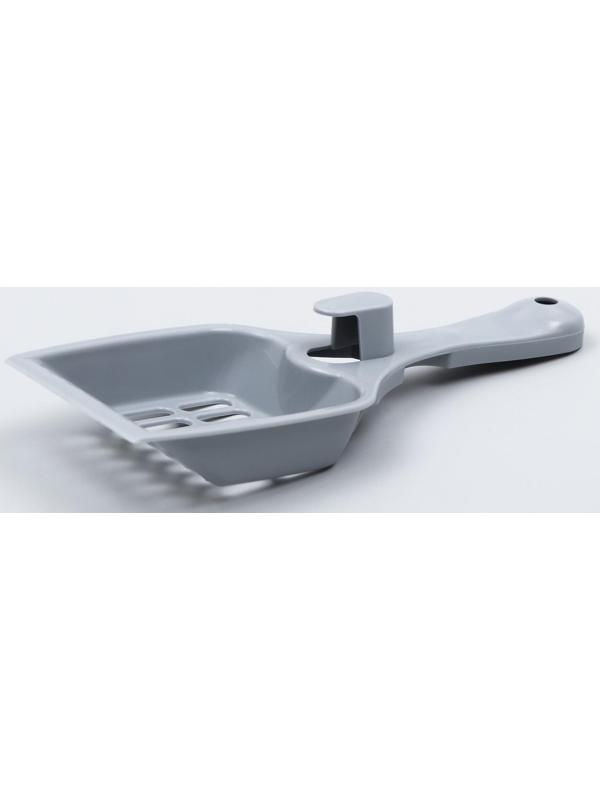 Совок для кошачьего туалета 22,5 x 9,5 x 4 см, серый