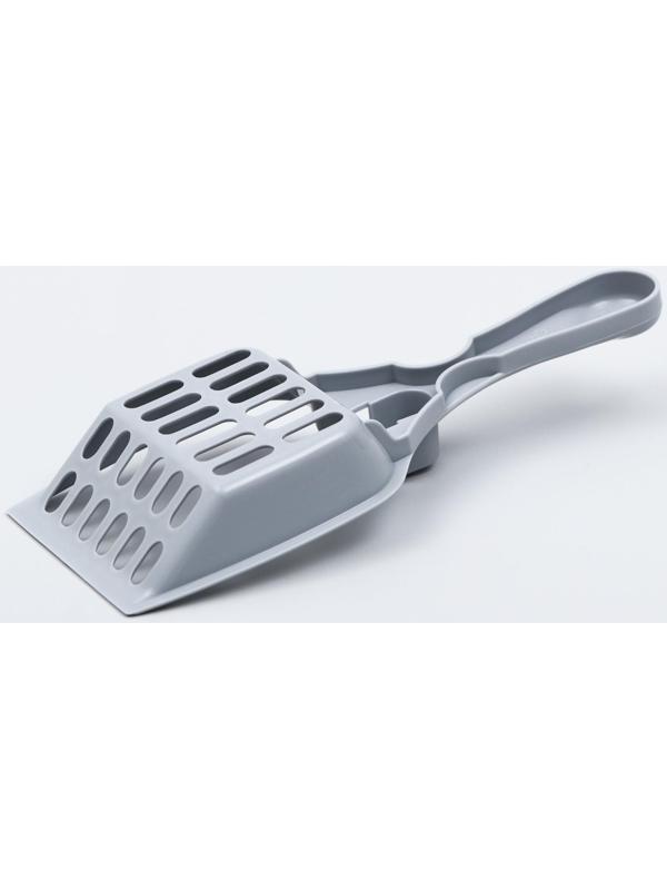 Совок для кошачьего туалета 22,5 x 9,5 x 4 см, серый