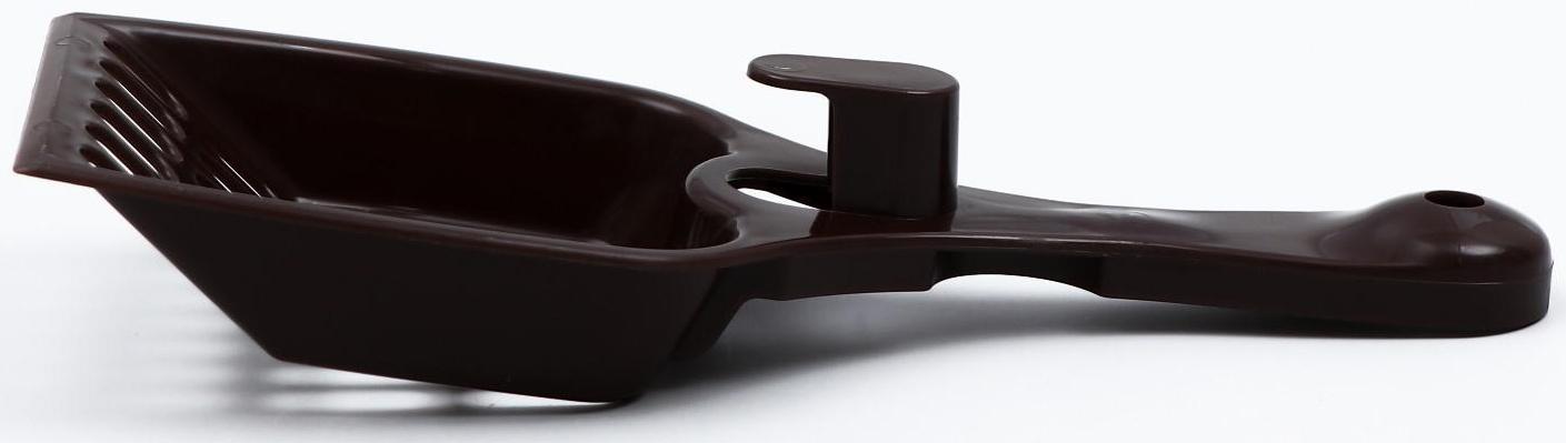 Совок для кошачьего туалета 22,5 x 9,5 x 4 см, шоколадный