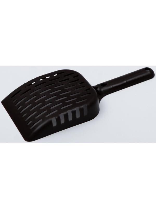 Совок для уборки кошачьего туалета, шоколадный