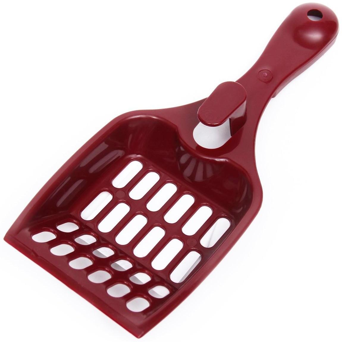 Совок для кошачьего туалета 22,5 x 9,5 x 4 см, красный