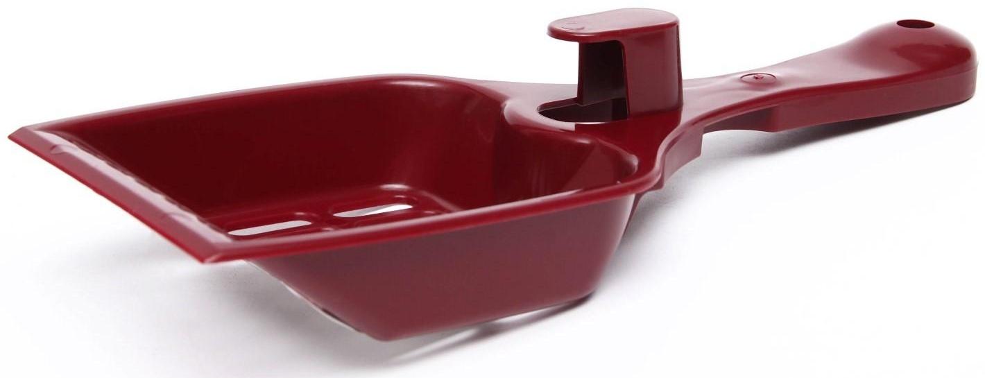 Совок для кошачьего туалета 22,5 x 9,5 x 4 см, красный