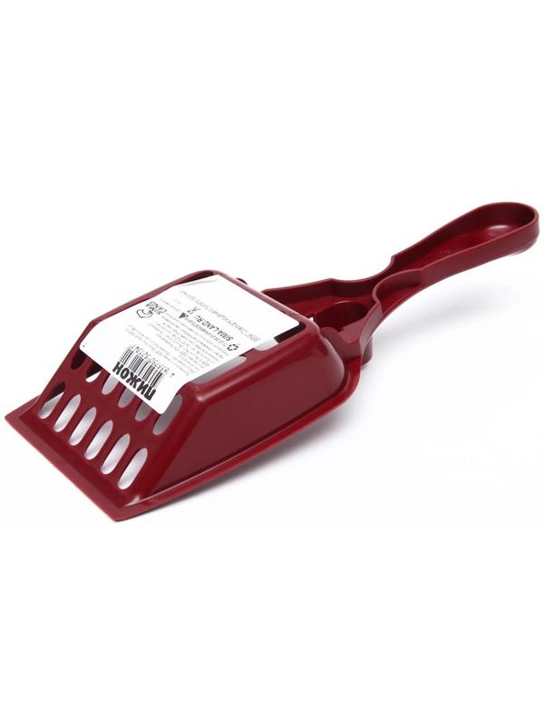 Совок для кошачьего туалета 22,5 x 9,5 x 4 см, красный