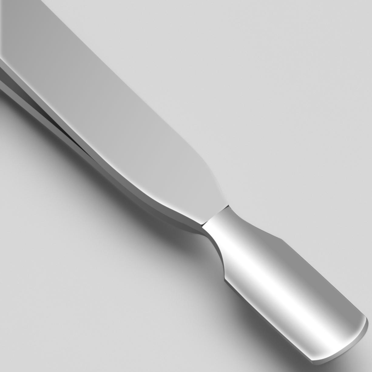 Пинцет-шабер для наращивания ногтей, 16,5 см, цвет серебристый