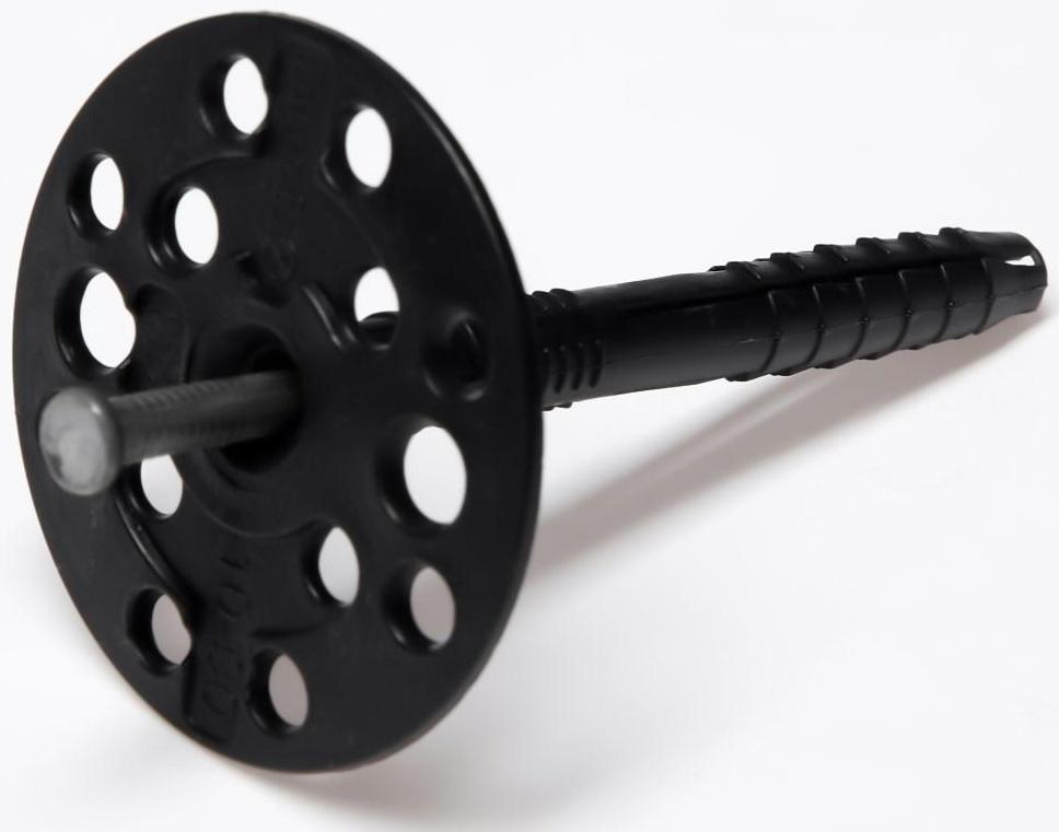 Дюбель ТУНДРА krep для утеплителя с металлическим гвоздем, 10x90 мм, 50 шт.