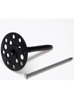 Дюбель ТУНДРА krep для утеплителя с металлическим гвоздем, 10x90 мм, 50 шт.