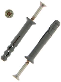 Дюбель-гвоздь ТУНДРА krep 6x40 потайная манжета, 200 шт.