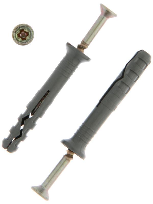 Дюбель-гвоздь ТУНДРА krep 6x40 потайная манжета, 200 шт.