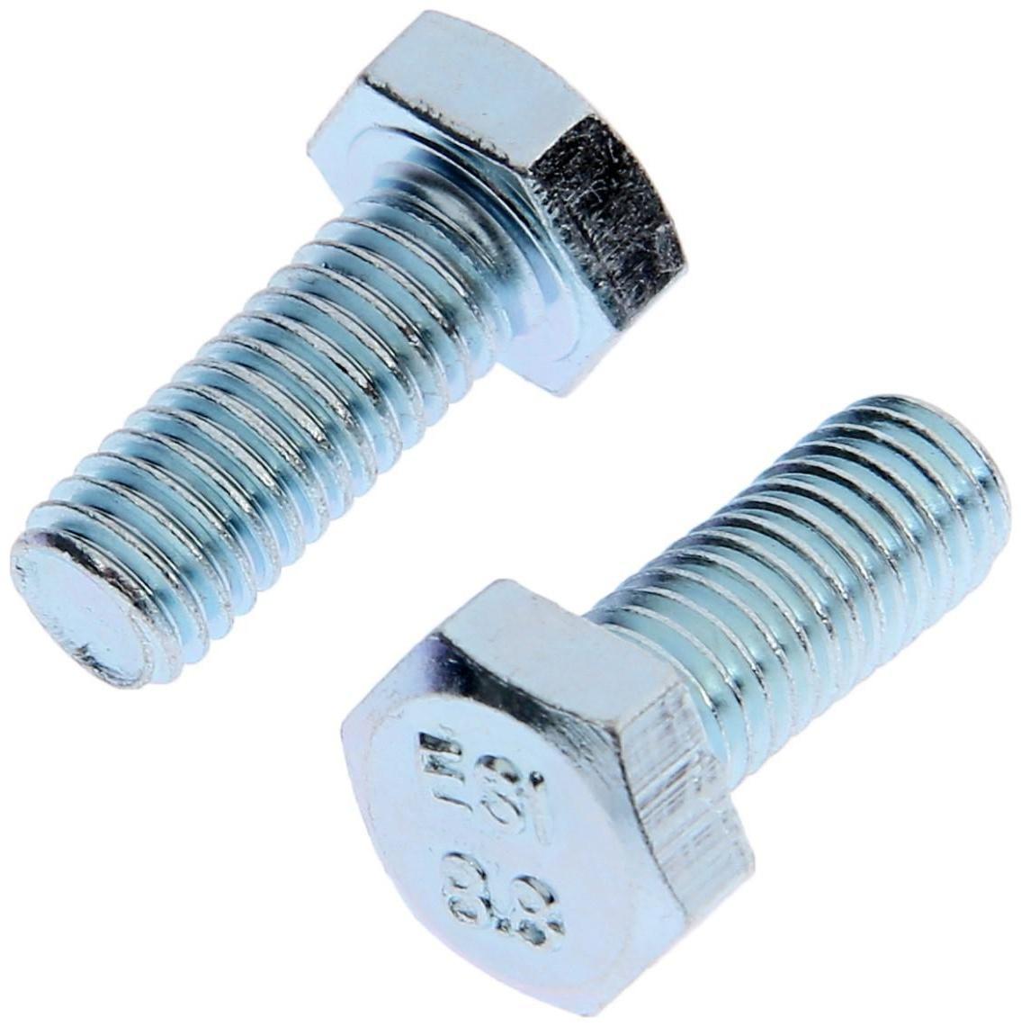 Болт ТУНДРА krep DIN933 М8x20, цинк 50 шт.