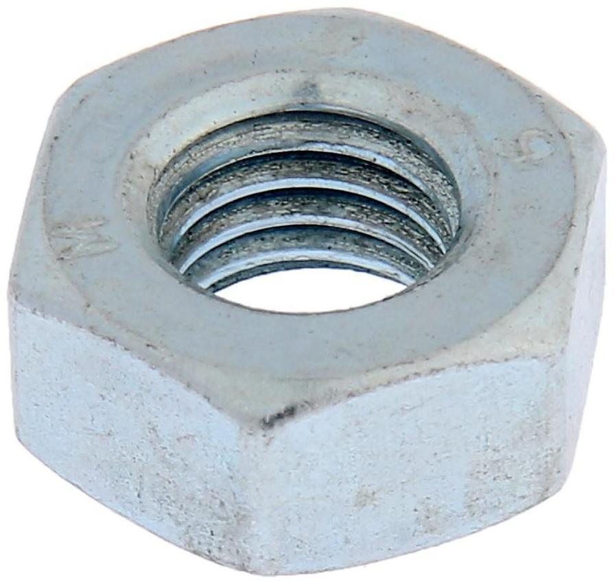 Гайка ТУНДРА krep DIN934 М10, цинк, 5 шт.