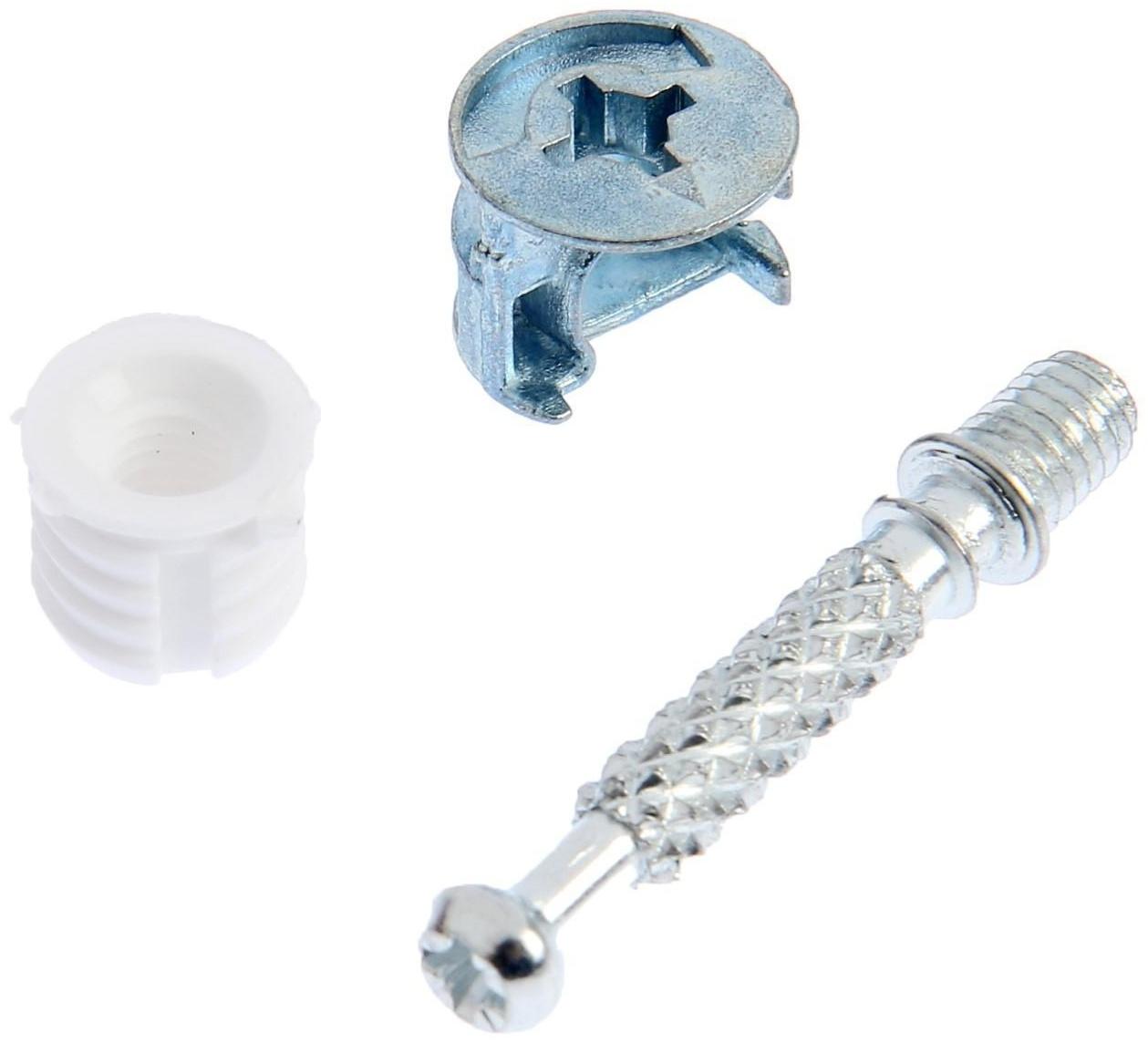 Набор ТУНДРА krep №3 для стяжки фасада для ДСП 16 мм, 4 шт.