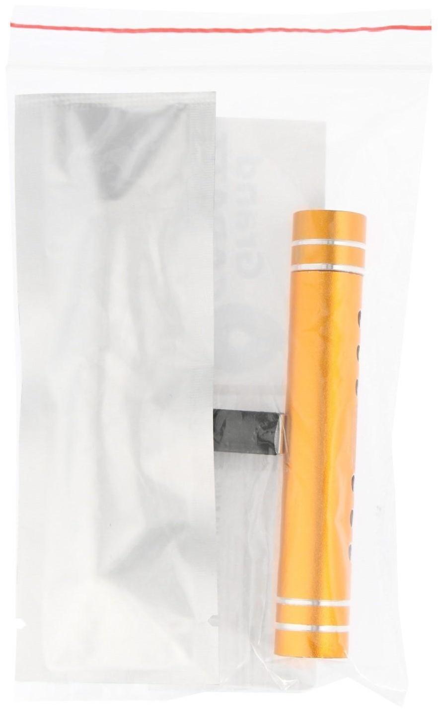 Ароматизатор в дефлектор Grand Caratt, металл, 8 см, апельсин, золотой