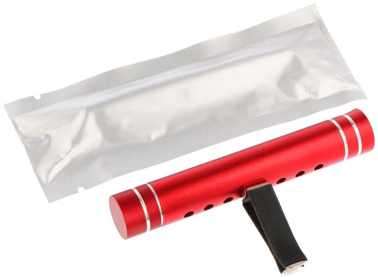 Ароматизатор в дефлектор Grand Caratt, металл, 8 см, лимон, красный