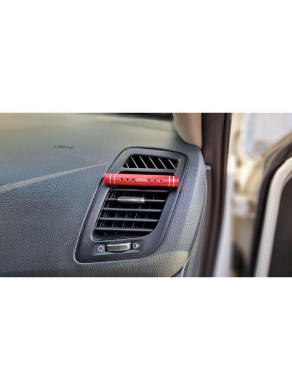 Ароматизатор в дефлектор Grand Caratt, металл, 8 см, лимон, красный