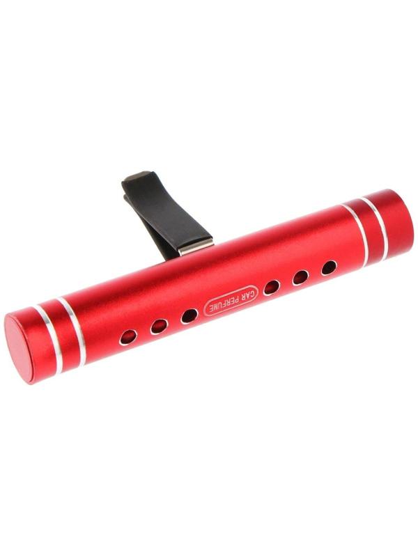 Ароматизатор в дефлектор Grand Caratt, металл, 8 см, лимон, красный