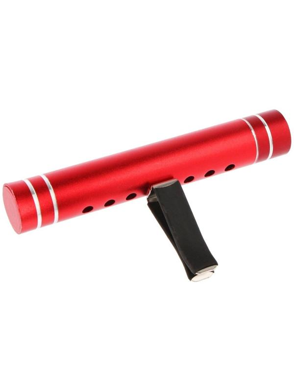 Ароматизатор в дефлектор Grand Caratt, металл, 8 см, лимон, красный