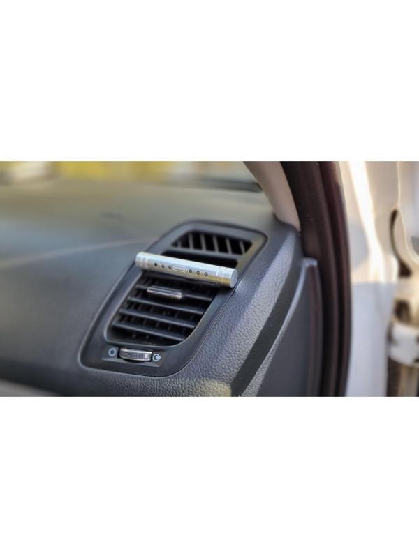 Ароматизатор в дефлектор Grand Caratt, металл, 8 см, лаванда, серебряный