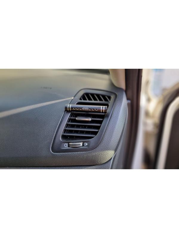 Ароматизатор в дефлектор Grand Caratt, металл, 8 см, лимон, черный