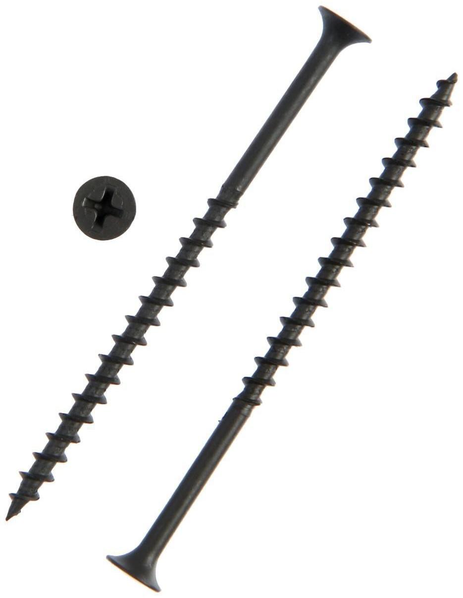 Саморезы гипсокартон-дерево ТУНДРА krep 4.2x75 мм, фосфатированные, 100 шт.