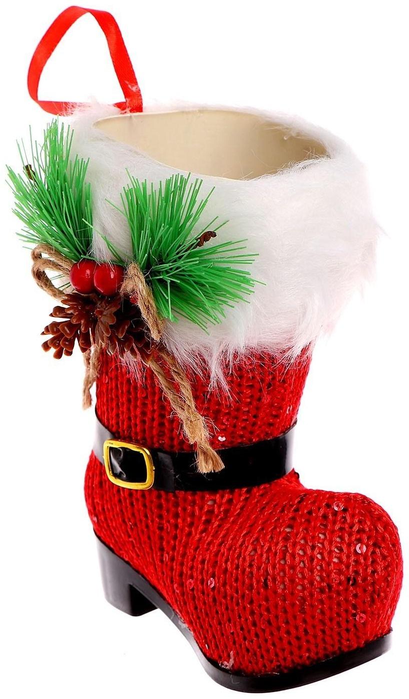 Конфетница «Сапожок», цвета МИКС