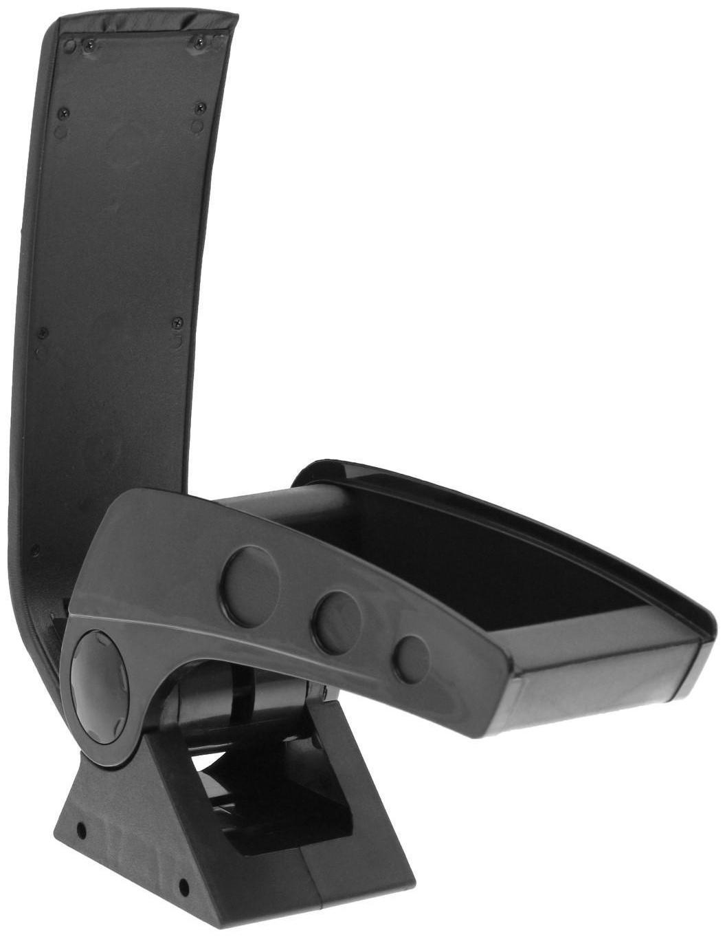 Подлокотник универсальный, кожа PU, серый