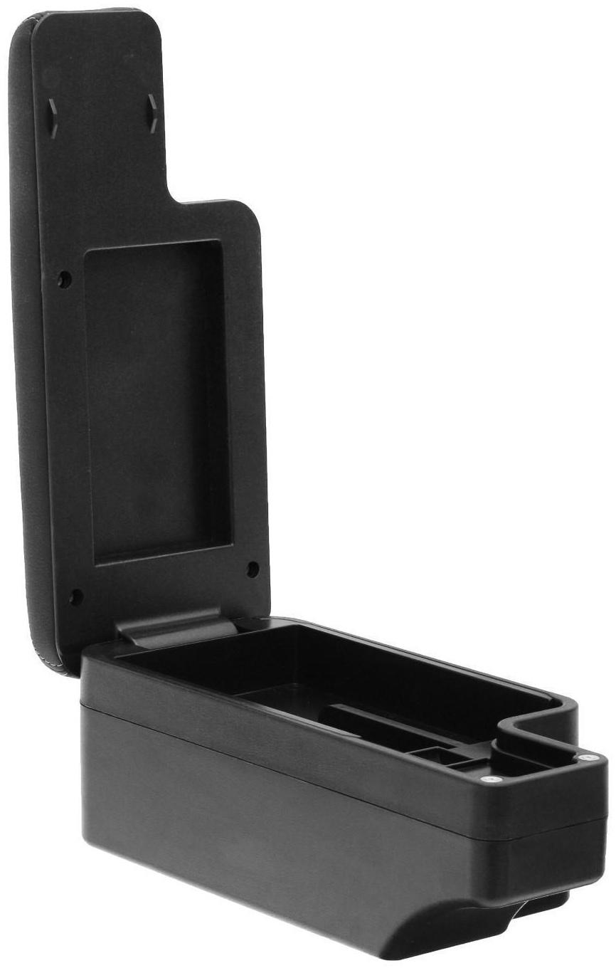 Подлокотник универсальный, 5 USB, провод USB 1 м, кожа PU, черный