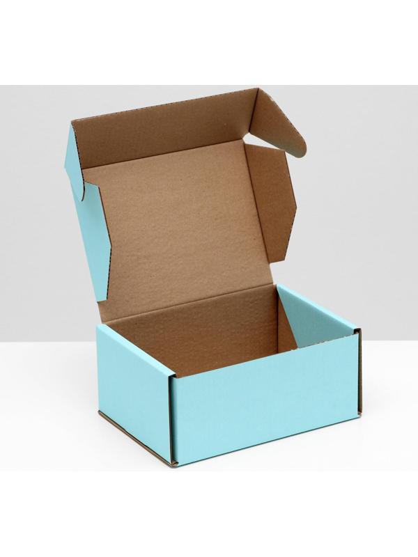 Коробка самосборная, голубая, 22 х 16,5 х 10 см