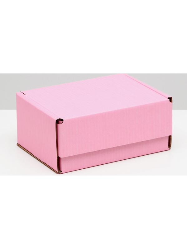 Коробка самосборная, розовая, 22 х 16,5 х 10 см
