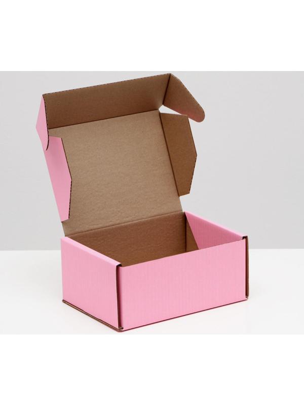 Коробка самосборная, розовая, 22 х 16,5 х 10 см