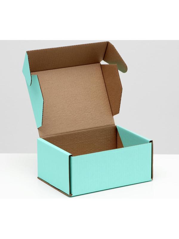 Коробка самосборная, мятная, 22 х 16,5 х 10 см