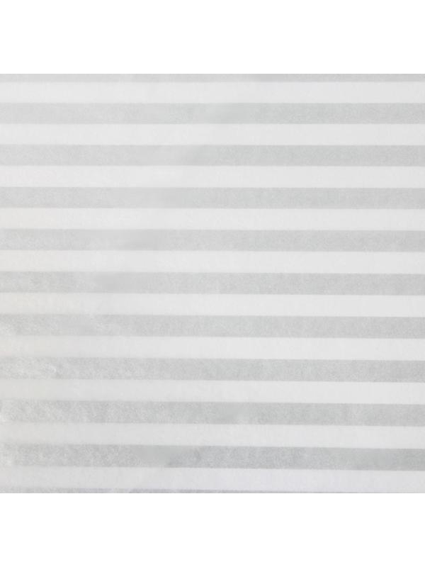 Бумага упаковочная тишью «Полосы, серебро», 50 × 70 см