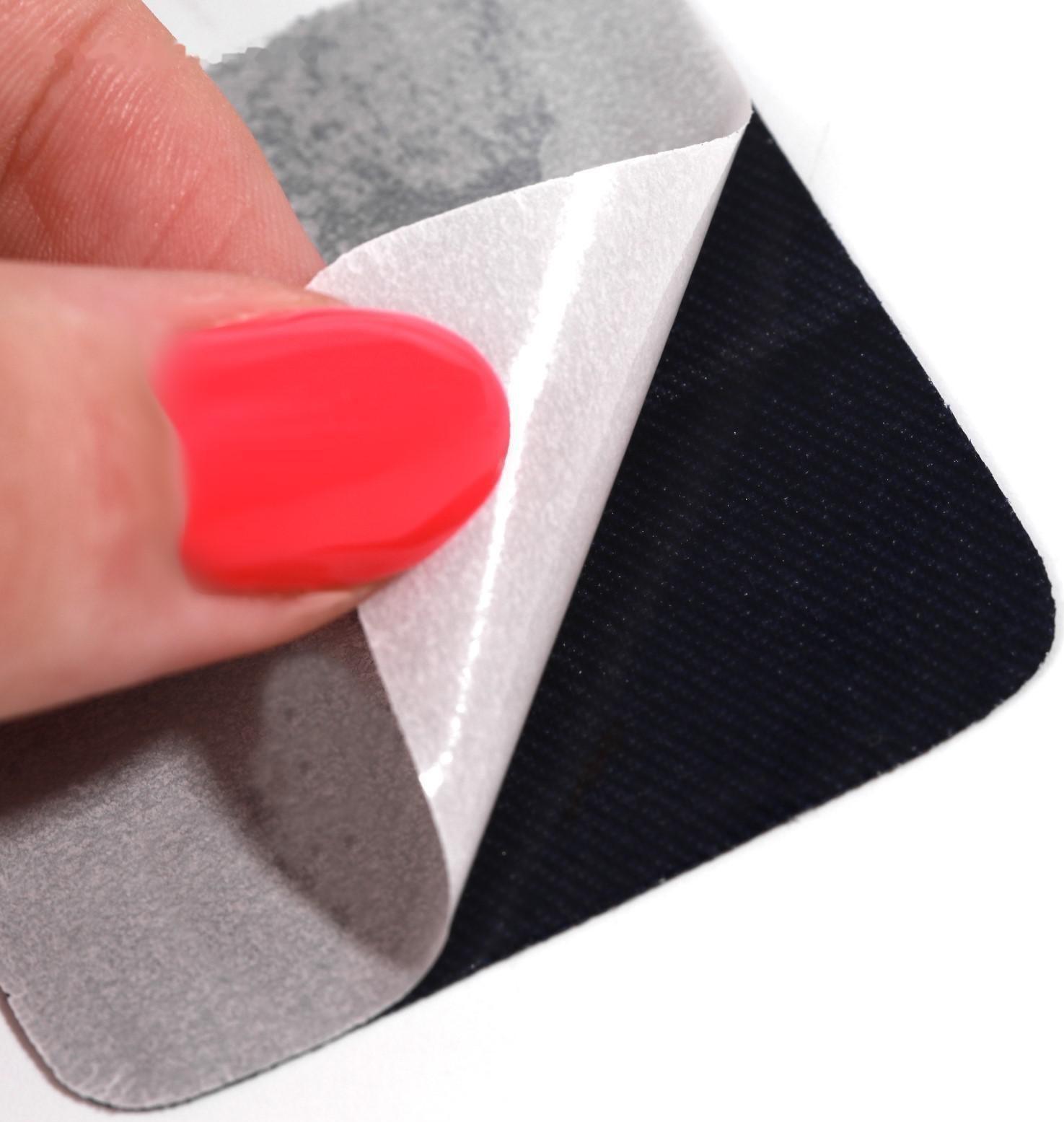 Набор заплаток для одежды, термоклеевые, 7 шт, цвет синий