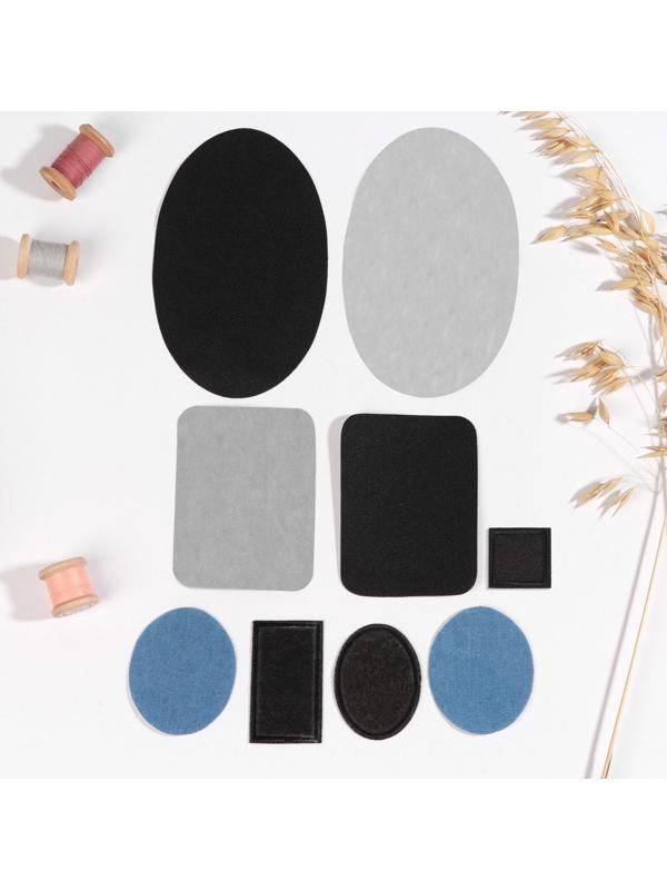 Набор заплаток для одежды «Ассорти», термоклеевые, 9 шт, цвет МИКС