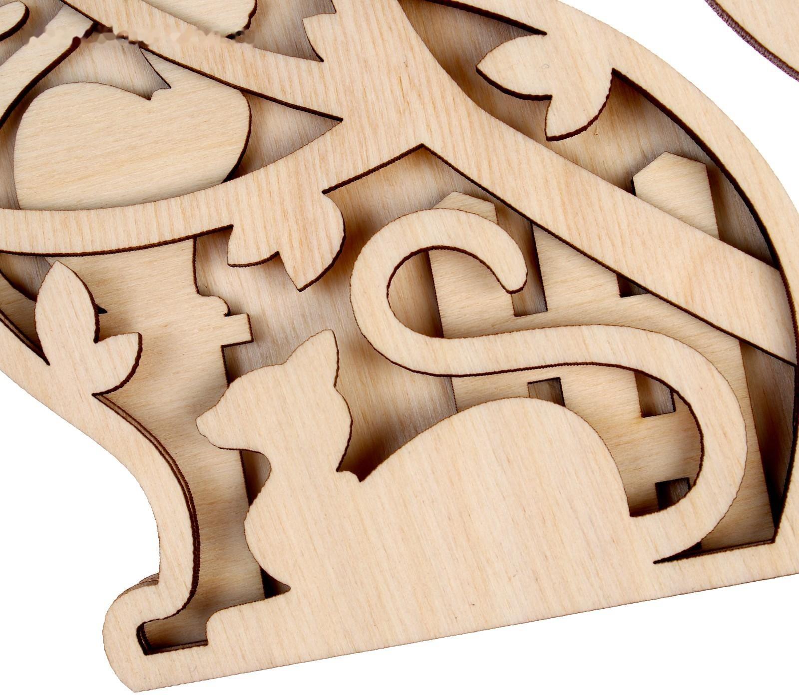 Роспись по дереву «Кошка»